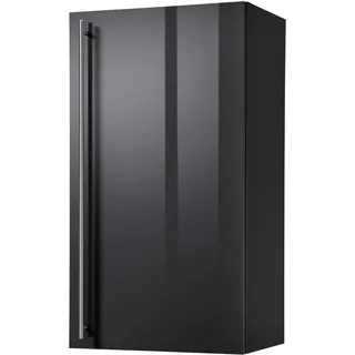 WIHO KÜCHEN Hängeschrank Chicago 50 x 35 x 90 cm Schwarz