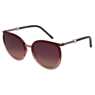 Carolina Herrera Runde Damen-Sonnenbrille mit Metallsteg HER0077/S - Kastanienbraun