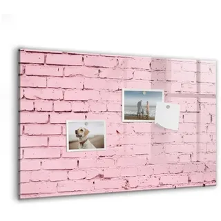 Tulup Magnettafel Notiztafel aus Glas mit zusätzlich 5 Magneten, Markern und Radiergummi 60 cm x 40 cm