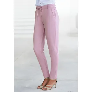 LASCANA Jogger Pants mit elastischem Bund und Gürtelschlaufen, Loungewear, altrosa