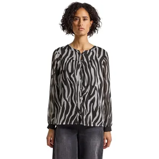 Street One Damen Chiffonbluse mit Zebra Print