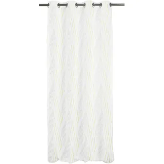 APELT Gardine APELT "Poesia" Gr. 1, gelb (weiß, gelb), B:122cm H:245cm, Ausbrenner, Polyester, Viskose, Gardinen, Gardine, HxB: 245x122