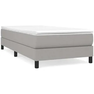vidaXL Boxspringbettgestell 90 x 200 cm Hellgrau