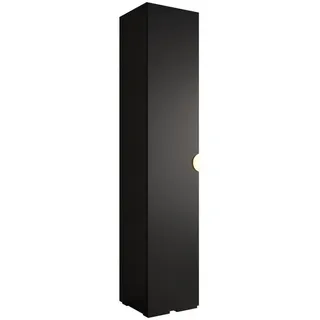 Abiks Möbel Drehtürenschrank 236.7/50/47 1-türig , Metall , Nachbildung , 50x236.7x47 cm , Schlafzimmer, Kleiderschränke, Drehtürenschränke