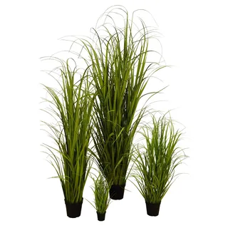 Klocke Kunstpflanzen Hochwertiges & Künstliches Gras/Dekogras im Topf - Wunderschön & Naturgetreu - Grasarrangement/Gras Arrangement/Grasbüschel/Grasbündel (Klein: 45cm)