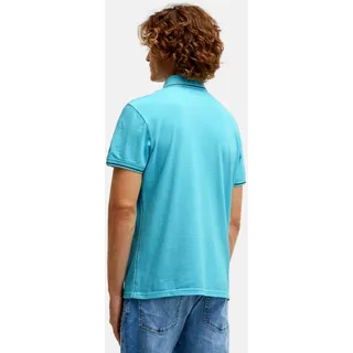 Camp David Poloshirt Windsurfing Kurzarmshirt mit Polokragen - Hellblau