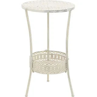 vidaXL Bistrotisch Ø 40 x 70 cm Weiß