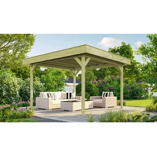 Weka 657 3,60 x 3,49 m Weiß