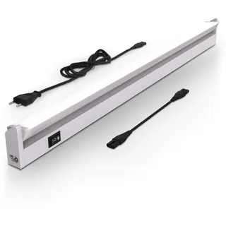 B.K.Licht Lichtleiste LED-Board neutralweiß Unterbaulampe, Schrank-Lampe, schwenkbar, Küchenleiste, silber, 8W, silberfarben