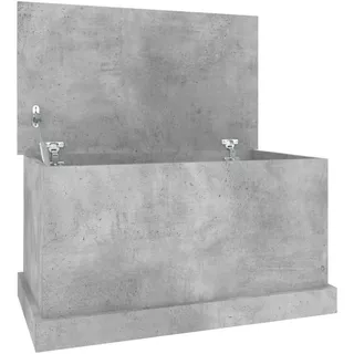 vidaXL Truhe Betongrau 70x40x38 cm Holzwerkstoff