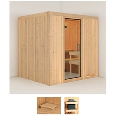 Bild Sauna »Solida«, (Set), ohne Ofen beige