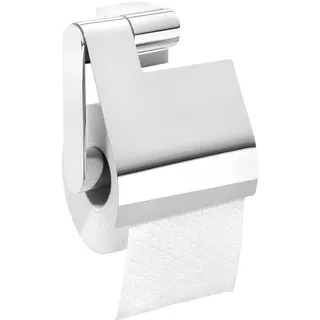 Tiger Papierhalter mit Deckel, Metall, verchromt, 5.6 x 12.5 x 13.4 cm