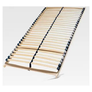 Lattenrost 140x200 aus Buche, 28 Latten, 7 Komfortzonen, Federholzrahmen, starr, hohe Traglast bis 150 kg