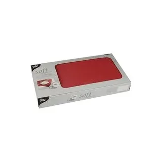 STARPAK Tischdecken soft selection rot 80,0 x 80,0 cm, 20 St.