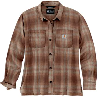 Carhartt Flannel-Plaid, Hemd Damen - Braun/Beige (Q39) - L