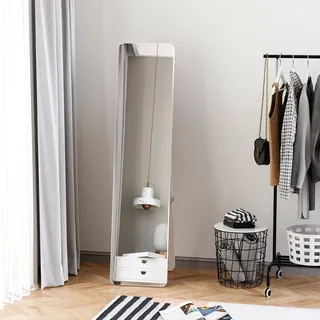 Homcom Standspiegel 37 x 156 cm Weiß