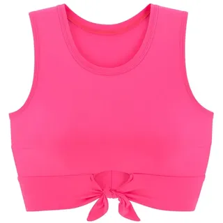 VENICE BEACH Crop-Bikini-Top »Planet« mit Zierknoten, orange