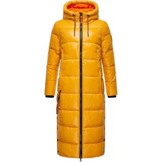 Steppmantel NAVAHOO "Steppmantel Schmuseengel", Damen, Gr. L, gelb, Obermaterial: 100% Nylon NY.  Obermaterial: Futter: 100% Polyester PES. 100% Polyester PES., Mäntel Steppmantel