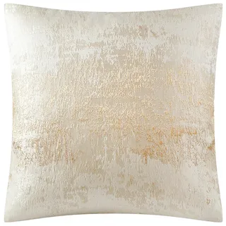THE-TINOART Off White Beige Gold Throw Pillow Covers Luxury Modern Velvet & Polyester Cushion Case Boho Throw Pillow Cover Decorative Pillow for Couch Sofa Living Room Bedroom Car 61 x 61 cm