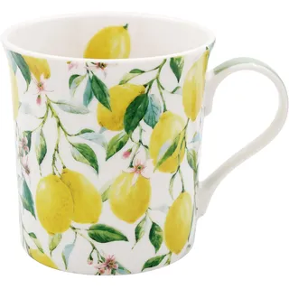 Lesser & Pavey Kaffeetasse im britischen Design, Keramik-Kaffeetassen für Zuhause oder Arbeit, große Tassen für heiße Getränke, Tee- und Kaffeetassen (Zitronenhain-Becher)