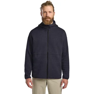 Jack Wolfskin Herren Sweatjacke mit Kapuze und Reißverschluss Mogari Hooded Full Zip atmungsaktiv leicht elastisch für Männer Outdoor und Alltag