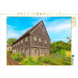 CALVENDO Puzzle Umgebindehaus in Großschönau (1352 gegründet), unweit des Dreiländerecks Deutschland /" Polen /" Tschechien. | 1000 Teile Lege-Größe 64 x 48 cm Foto-Puzzle für glückliche Stunden