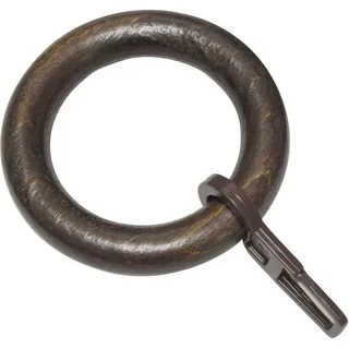 GARDINIA Gardinenringe für Ø 28 mm, Kolonial 10-er Pack