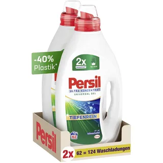 Persil Ultra Konzentrat Univeral Waschmittel (124 Waschladungen), hochkonzentriertes Flüssigwaschmittel mit Tiefenrein-Plus Technologie gegen hartnäckigste Flecken