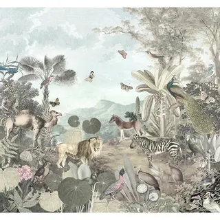 Komar Vliestapete , Multicolor , Tier , 300x280 cm , Fsc , Tapeten & Wandverkleidungen, Vliestapeten