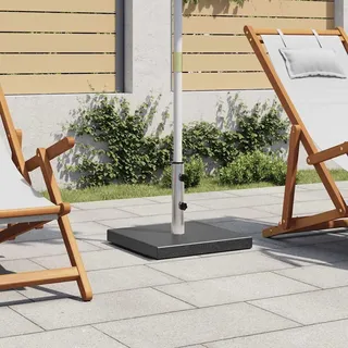 vidaXL Sonnenschirmständer Granit 28,5 kg Quadratisch Schwarz - Schwarz