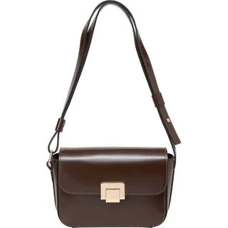 Marc O'Polo Umhängetasche Schultertasche Taya Crossbody Bag Dark Brown dunkelbraun - Dunkelbraun