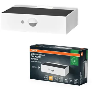 Osram Solarleuchte Kunststoff 3,5 cm inkl. Bewegungsmelder weiß