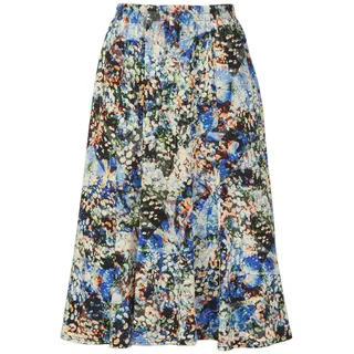 GOLDNER Sommerrock »Bequemer Druckrock mit Rundumschlupfbund«, schwarz