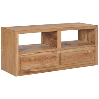 vidaXL TV-Schrank 90x30x40 cm Massivholz Teak