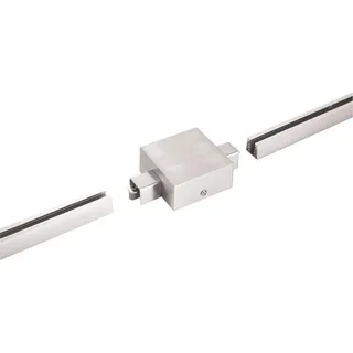 Fischer & Honsel Schienensystem-Einspeiser , Nickelfarben , Metall , 8.5x4x14.5 cm , Lampen & Leuchten, Innenbeleuchtung, Schienensysteme