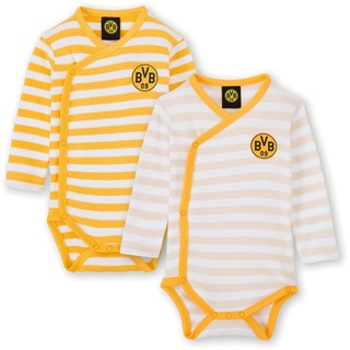 BVB Borussia Dortmund BVB Babybody 2er Set mit Logo, 50/56