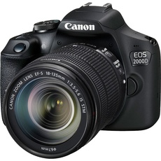 Canon EOS 2000D + EF-S f/3.5-5.6 IS STM SLR-Kamera-Set 24,1 MP CMOS Pixel (APS-C / DX), Kamera, Schwarz