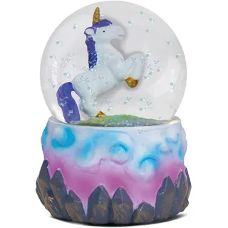 Water Globe - Einhorn von Deluxebase. Schneekugel Tierdekor mit Einhornfiguren. Glas-Glitter-Globus mit Harz-Figuren und geformtem Sockel. Home Decorations, Novelty Decor und Einhorn Geschenke.