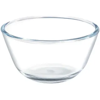 BYYLECL Glasschüssel, Obstschale, Salatschüssel, Glas-Rührschüsseln, große Küchensalatschüsseln zum Kochen, Backen, Zubereiten, spülmaschinenfest, 800 ml