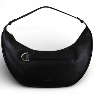 Mode Coccinelle Handtasche Paki Damen Schwarz Aus Leder