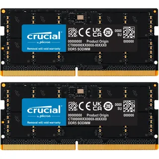 Crucial CT2K64G56C46S5 (2 x 64GB, 5600 MHz, DDR5-RAM, SO-DIMM), RAM