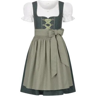 Dirndl NÜBLER "Kinderdirndl Petra", Mädchen, Gr. 122, EURO, grün, Obermaterial: 100% Baumwolle CO., Kleider Dirndl