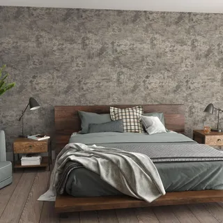 JSEVEM 60CM×9M Hellgraue Tapete Selbstklebend Wandfolie Betonoptik Braun Grau Betontapete 3d Effekt Graue Tapeten Klebetapete Beton Selbstklebende Bad Möbelfolie Matt Wand Papier Folie für Badezimmer