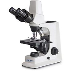 Durchlichtmikroskop (digital) [Kern OBD 128] für den flexiblen Anwender im Labor und der Ausbildung, Infinity, Trinokular / 5MP digital/USB 2.0, Objektiv: 4x / 10x / 40x / 100x, Beleuchtung: 6V/20W
