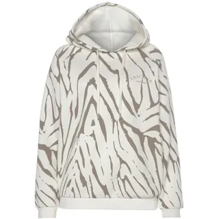 LASCANA Kapuzensweatshirt Zebramuster Beige XS
