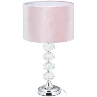 Relaxdays Tischlampe Rosa