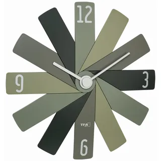 TFA Clock in THE BOX grün Wanduhr
