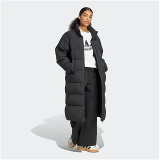 adidas Originals Winterjacke LONG PUFFER Langer Mantel aus Kunstdaunen schwarz XS (30/32)