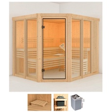 Bild von Sauna »Anike 3«, (Set), 9-kW-Ofen mit integrierter Steuerung beige