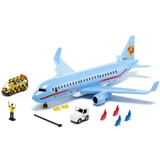 Siku Verkehrsflugzeug mit Zubehör Hellblau 5402